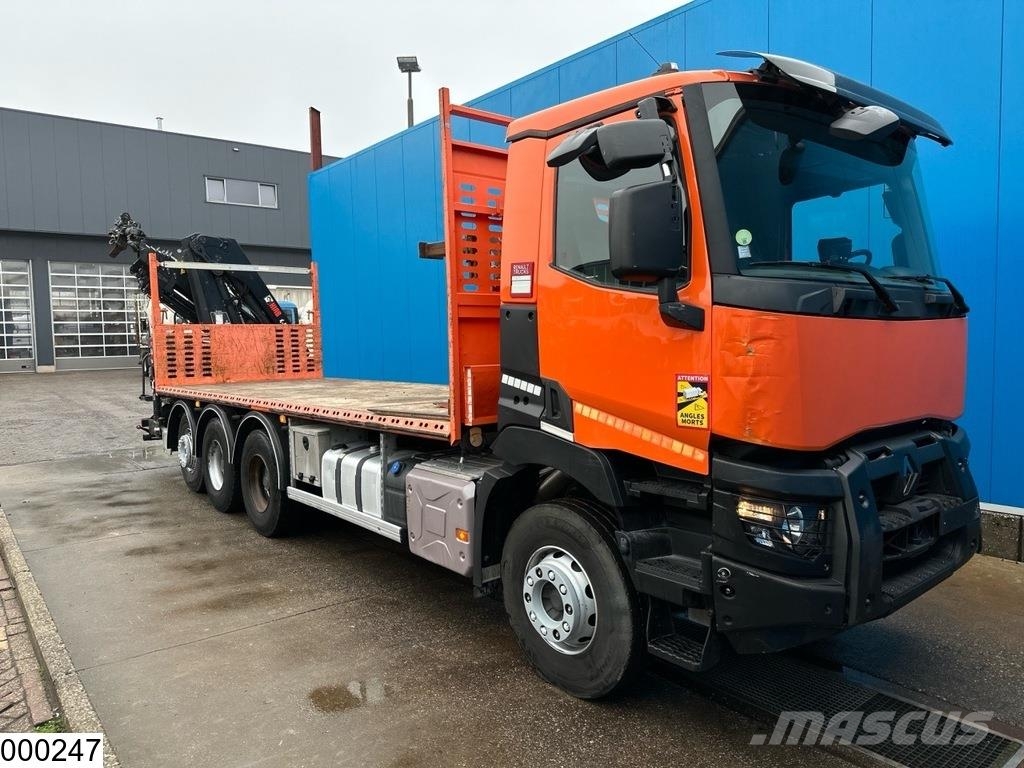 Renault C 430 8X4, EURO 6, HIAB, X-HIDUO 228 E-5 Ciężarówki typu Platforma / Skrzynia