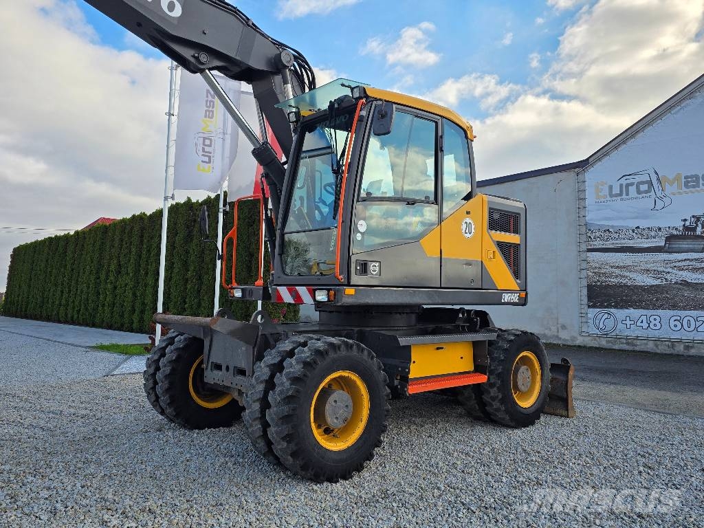 Volvo EWR 150E, 2016 ROK, GŁOWICA, PŁYWAJĄCE RAMIĘ Колісні екскаватори