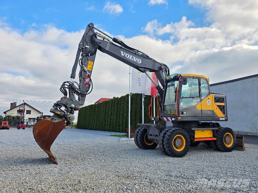 Volvo EWR 150E, 2016 ROK, GŁOWICA, PŁYWAJĄCE RAMIĘ Колісні екскаватори