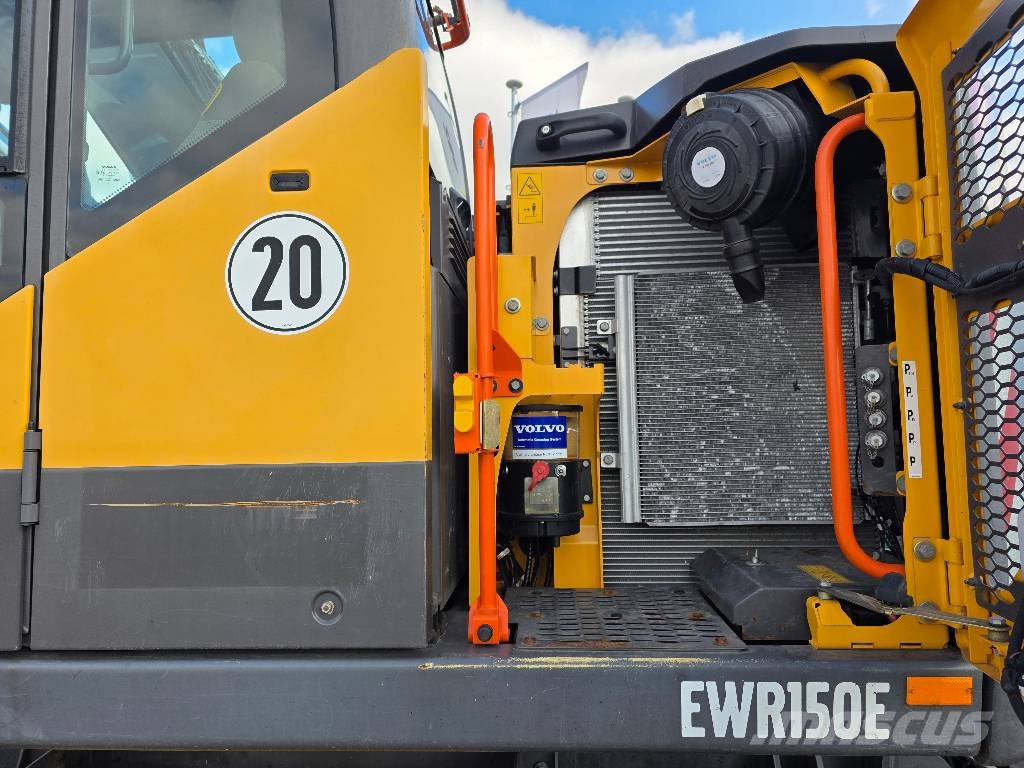 Volvo EWR 150E, 2016 ROK, GŁOWICA, PŁYWAJĄCE RAMIĘ Колісні екскаватори