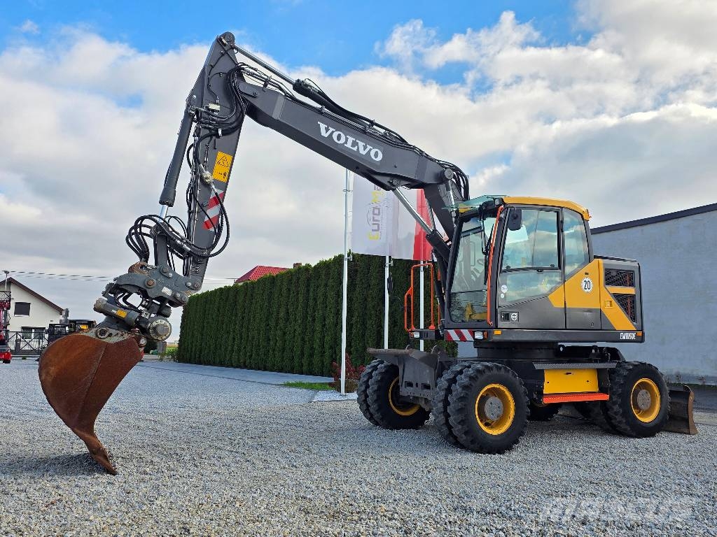 Volvo EWR 150E, 2016 ROK, GŁOWICA, PŁYWAJĄCE RAMIĘ Колісні екскаватори