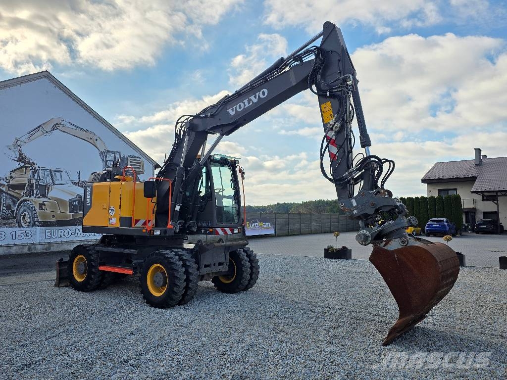 Volvo EWR 150E, 2016 ROK, GŁOWICA, PŁYWAJĄCE RAMIĘ Колісні екскаватори