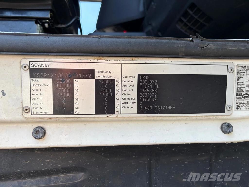 Scania R480 Tractor - 4x4 - Manual Gearbox - Retarder - K 트랙터 유닛
