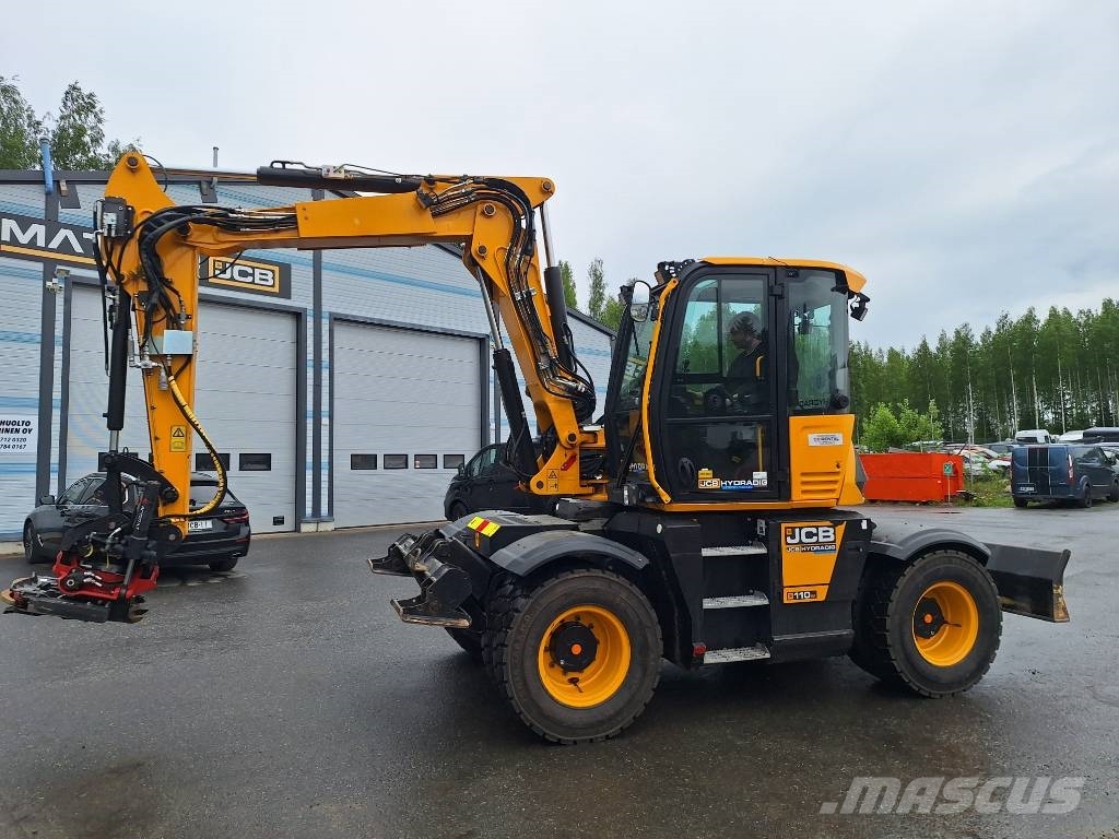 JCB 110 W Hydradig / Rototilt / 3x Kauha / Rasvari / Excavadoras de ruedas