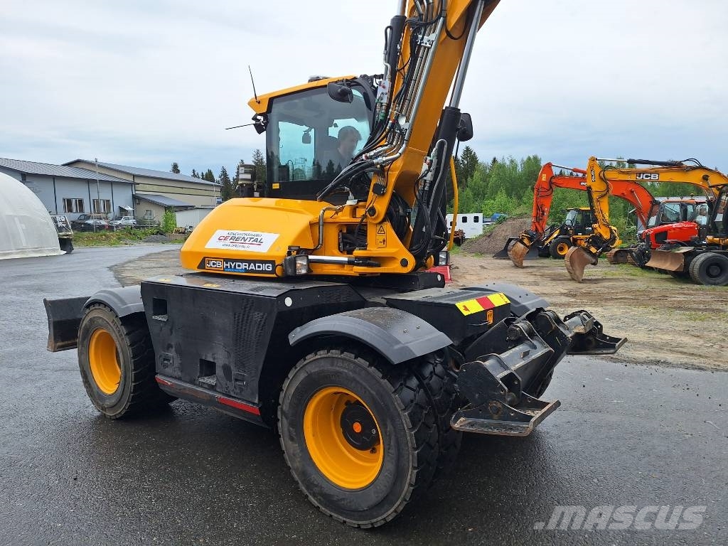 JCB 110 W Hydradig / Rototilt / 3x Kauha / Rasvari / Excavadoras de ruedas
