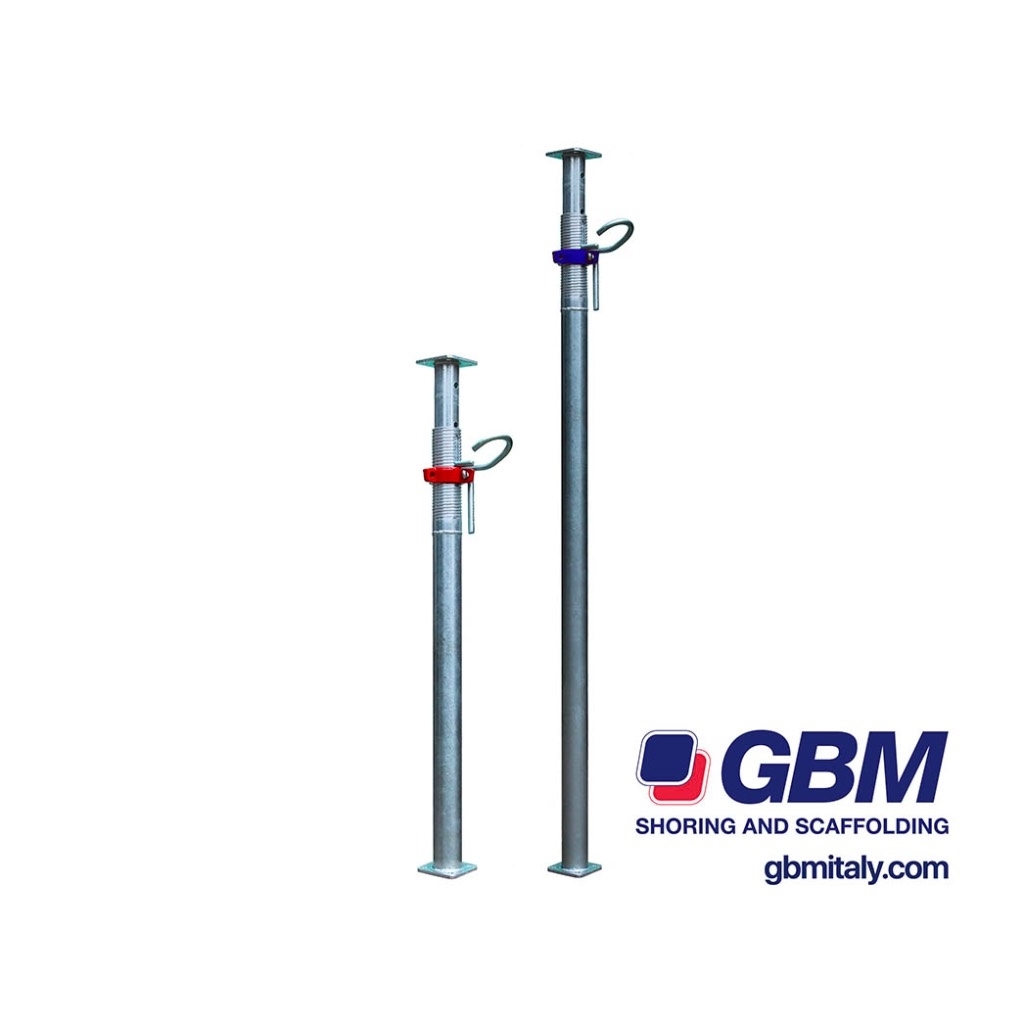 GBM Post shores, baustützen, étais, shoring props Pastolių įrengimai