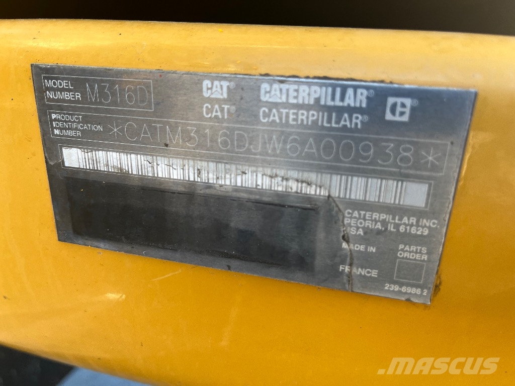 CAT M 316 D Bagri na kolesih