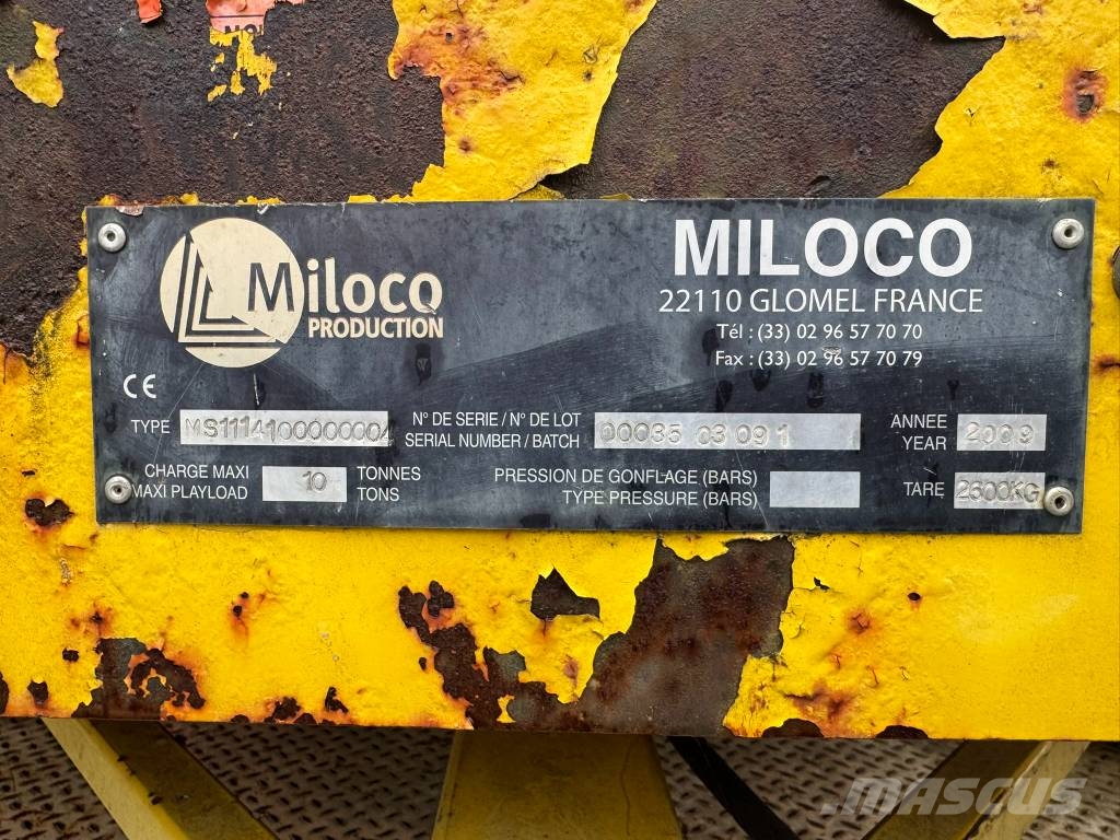 Miloco Zwaartransport Kar Przyczepy przemysłowe