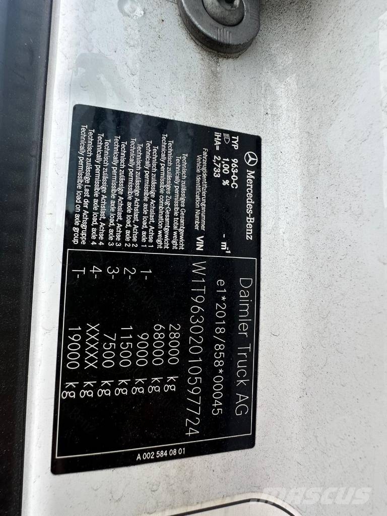 Mercedes-Benz ACTROS 2853 Seria 7724 Furgons
