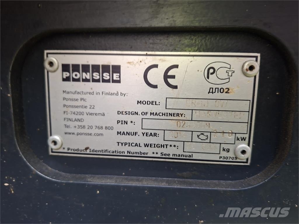 Ponsse Ergo 8W Harvesterji