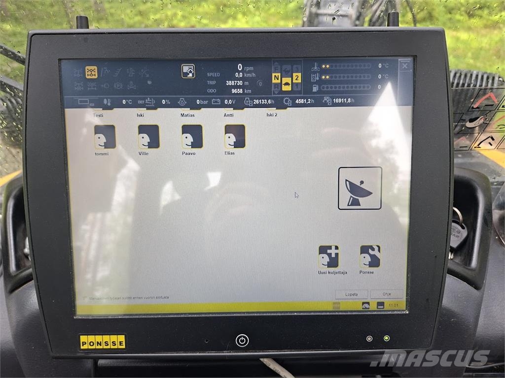 Ponsse Ergo 8W Harvesterji