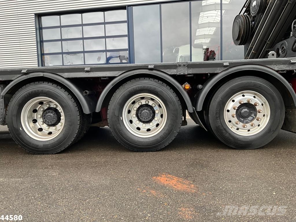 Volvo FH 520 8x4 Euro 5 Hiab 24 Tonmeter laadkraan + Fly Kranen voor alle terreinen