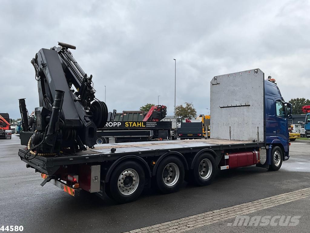 Volvo FH 520 8x4 Euro 5 Hiab 24 Tonmeter laadkraan + Fly Kranen voor alle terreinen
