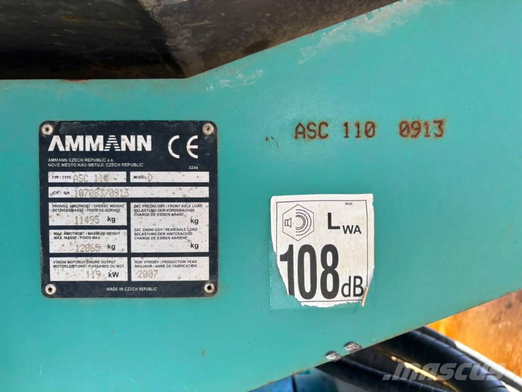 Ammann ASC110D مداحل أحادية الأسطوانة