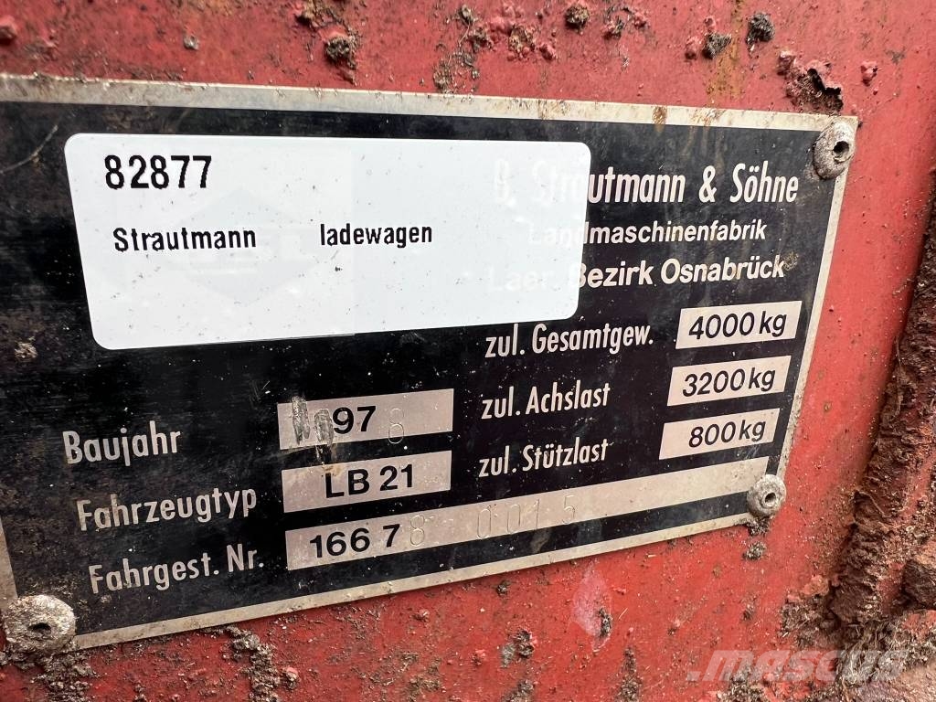 Strautmann LB21 opraapwagen Hackvagn / Självlastarvagn