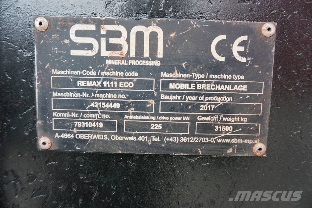 SBM Remax 1111 移动式破碎机