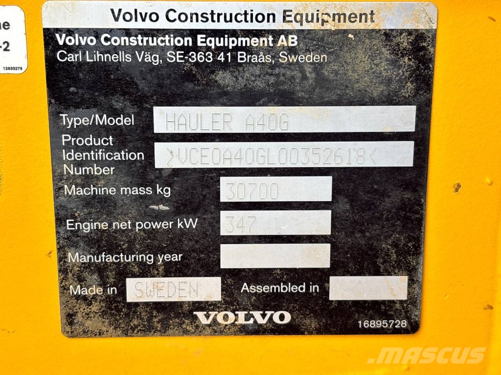 Volvo A 40 G Dumper - Knickgelenk