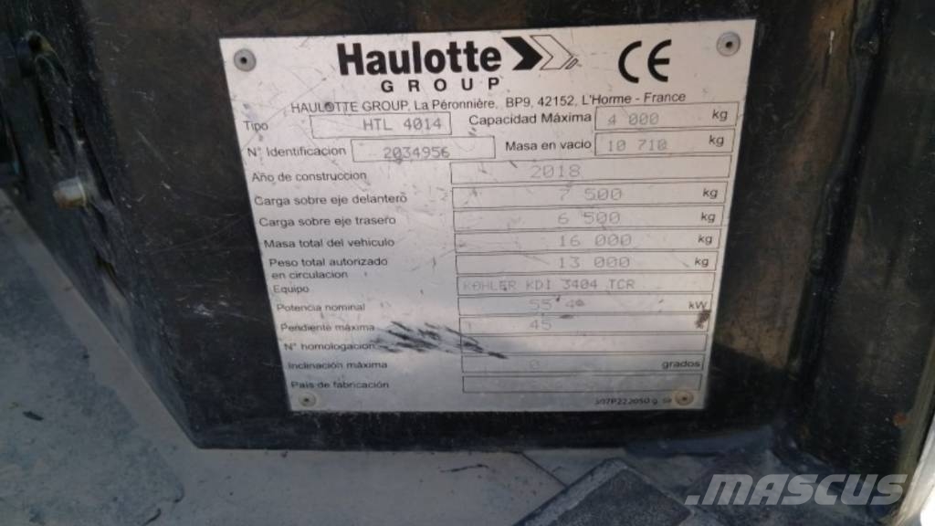Haulotte HTL 4014 Teleskoplæssere