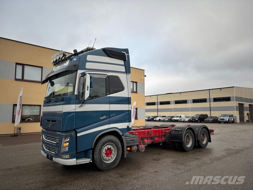 Volvo FH750 6x4 EURO6 + RETARDER + PTO + 9T FRONT AXLE Kamioni-šasije