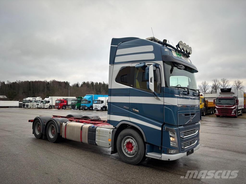 Volvo FH750 6x4 EURO6 + RETARDER + PTO + 9T FRONT AXLE Kamioni-šasije