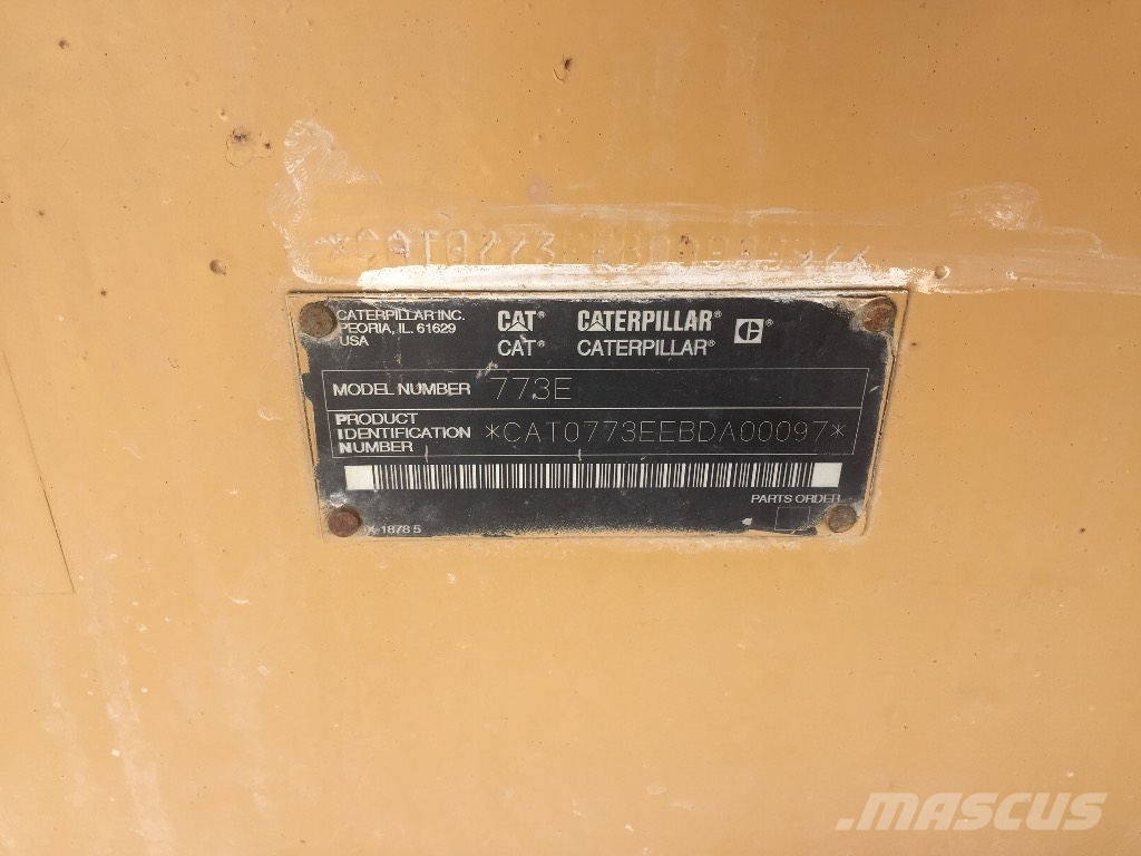 CAT 773E Rigid dump trucks