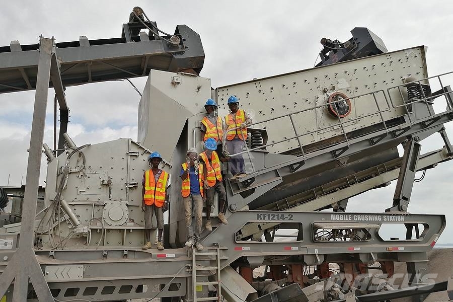 Liming PF1315 portable mobile impact granite crusher Mobile Brecher