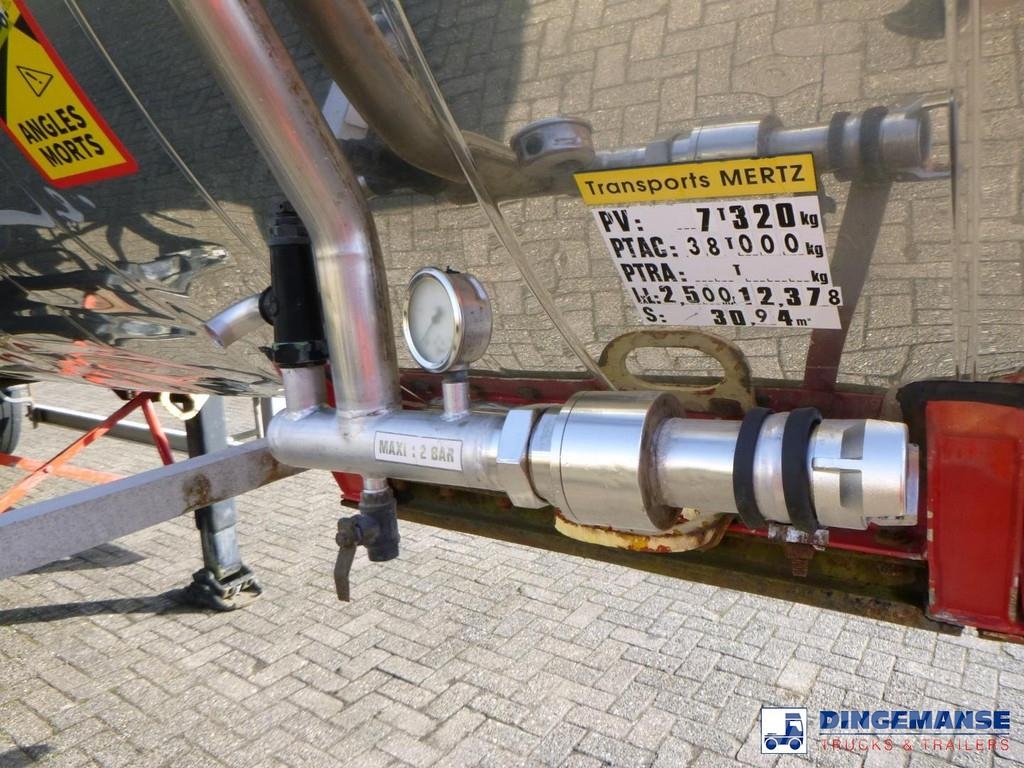 Magyar Chemical tank inox 32.5 m3 / 1 comp Tartályos félpótkocsik
