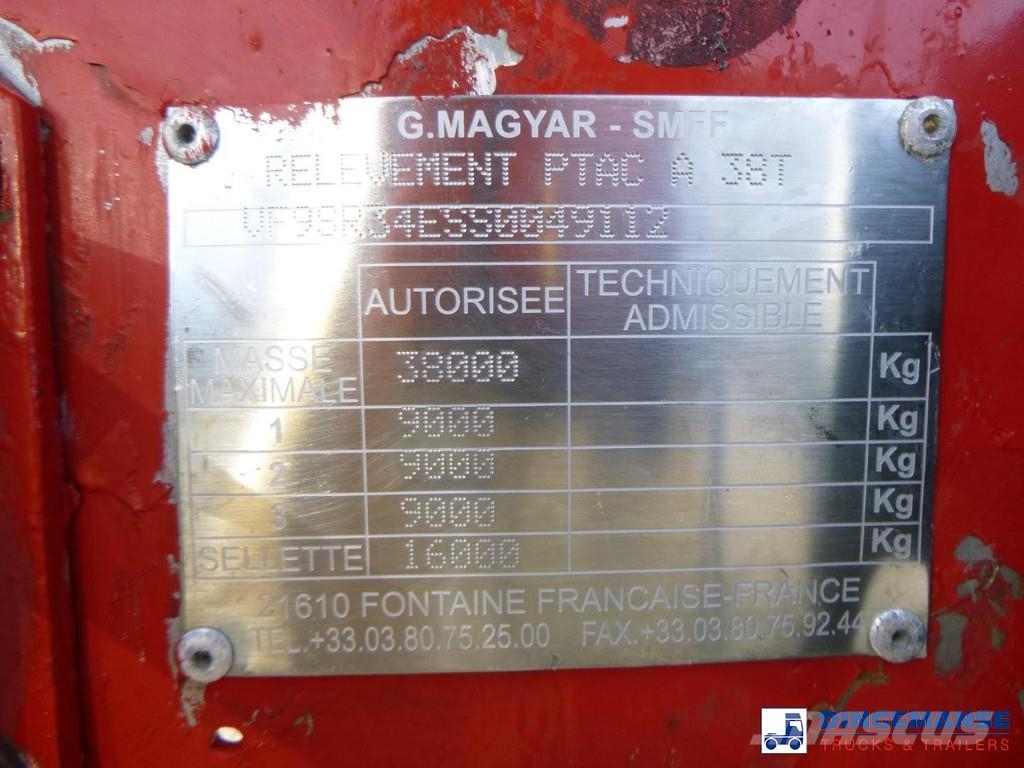 Magyar Chemical tank inox 32.5 m3 / 1 comp Tartályos félpótkocsik