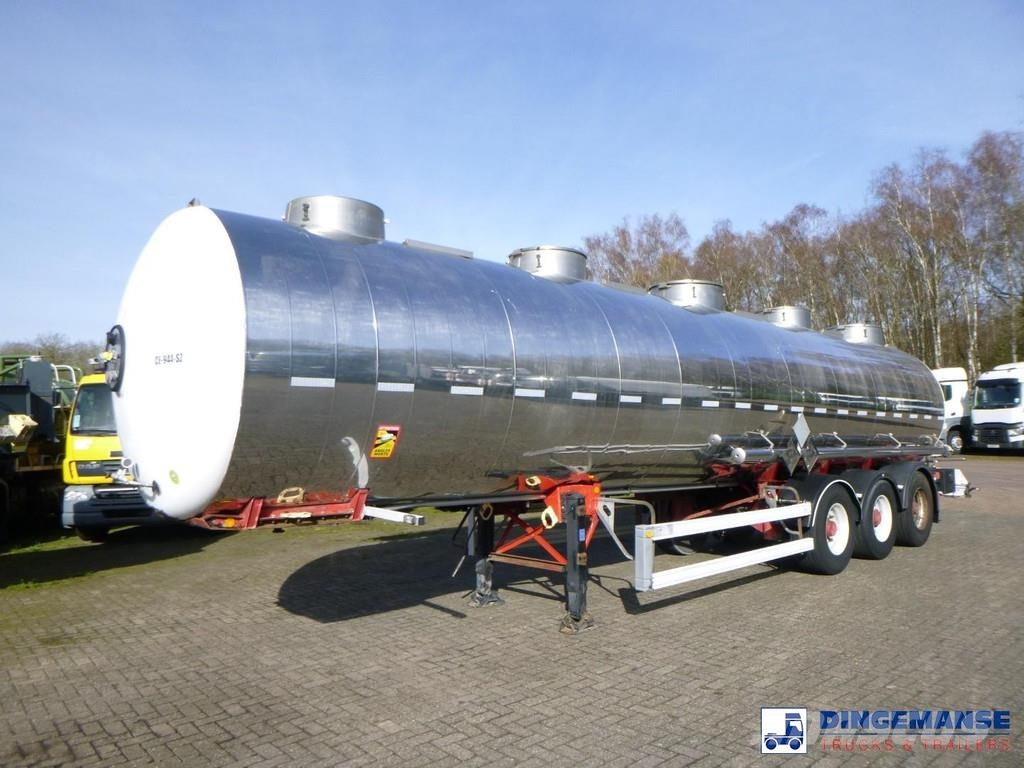 Magyar Chemical tank inox 32.5 m3 / 1 comp Tartályos félpótkocsik