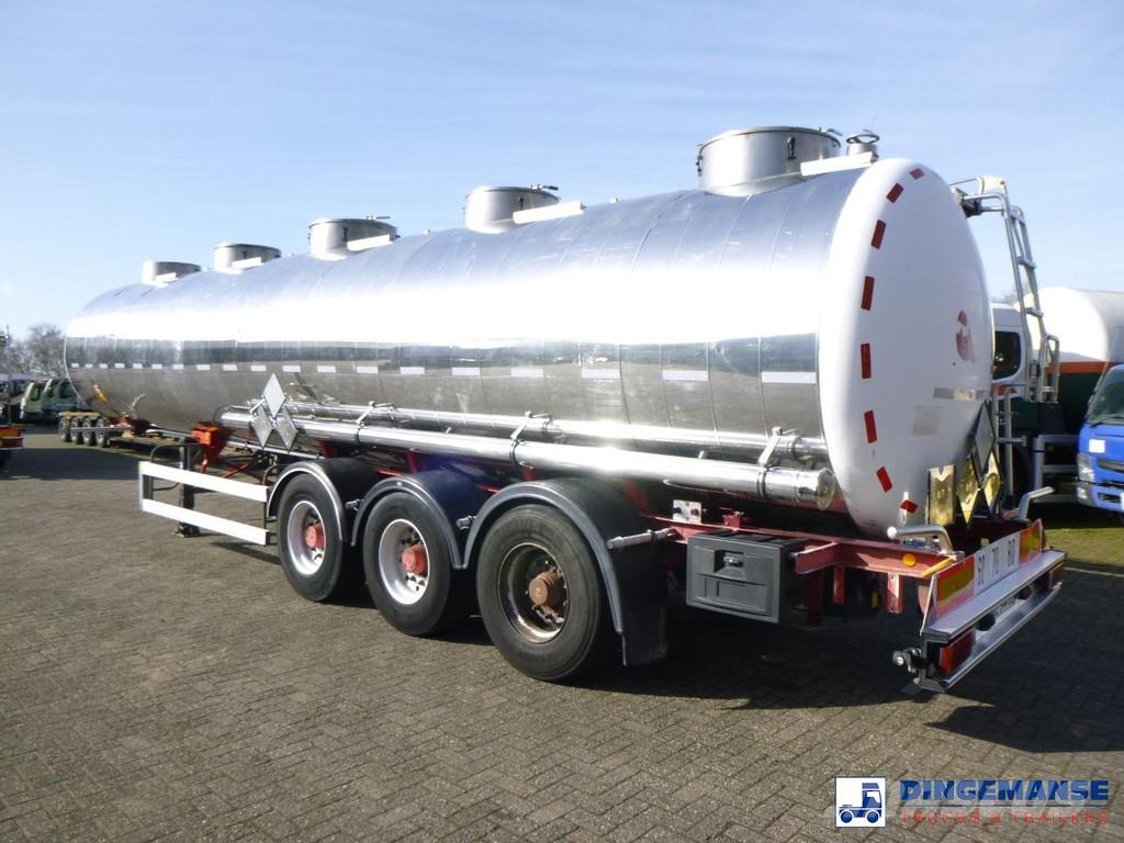 Magyar Chemical tank inox 32.5 m3 / 1 comp Tartályos félpótkocsik