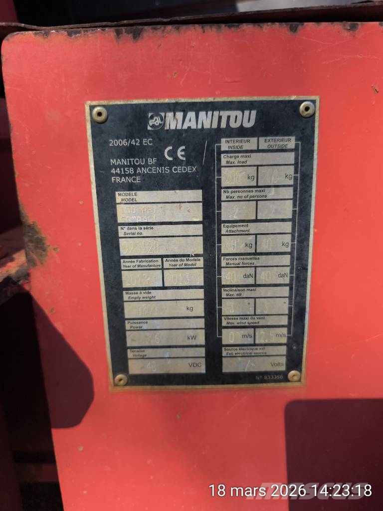 Manitou 150 AET JC Piattaforme a braccio articolato