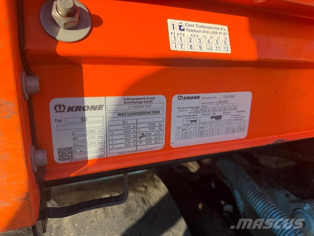 Krone 3 AXLE BPW - SLIDING ROOF Semirremolques con caja de lona