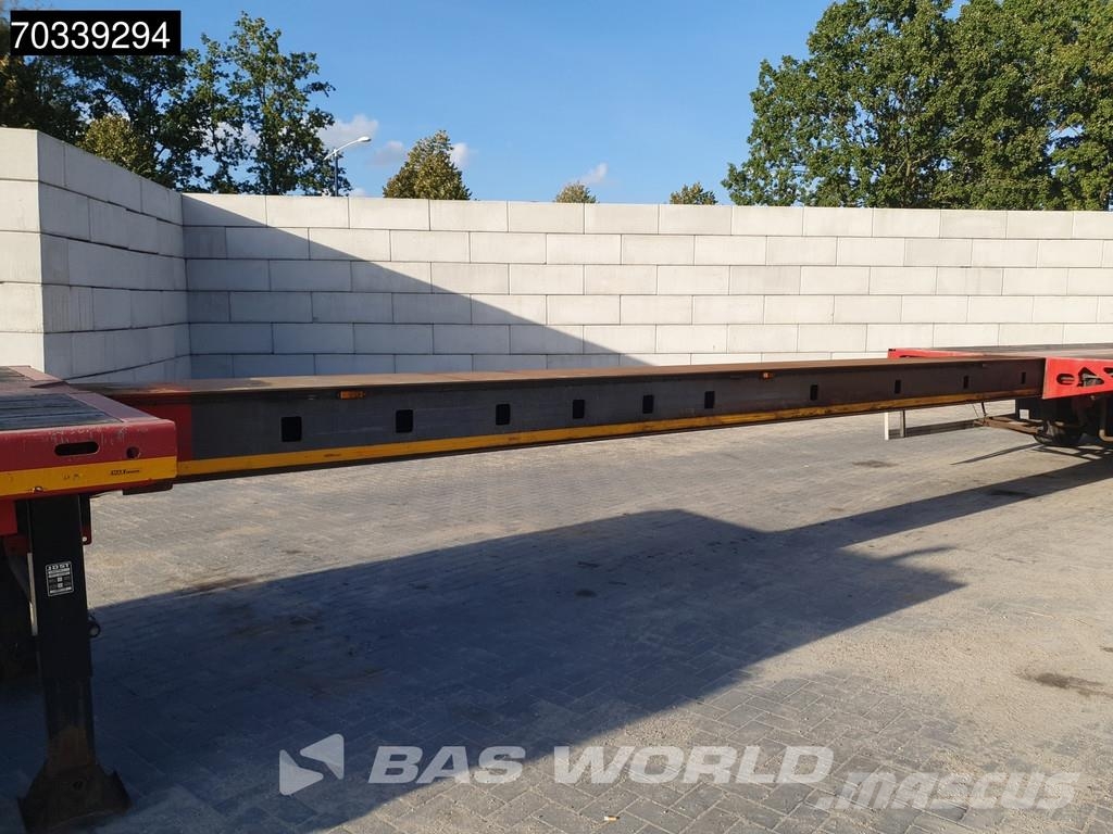 Faymonville F-S43-1AAF 3 axles Extendable Lift + Steering Axle Vlakke laadvloeren