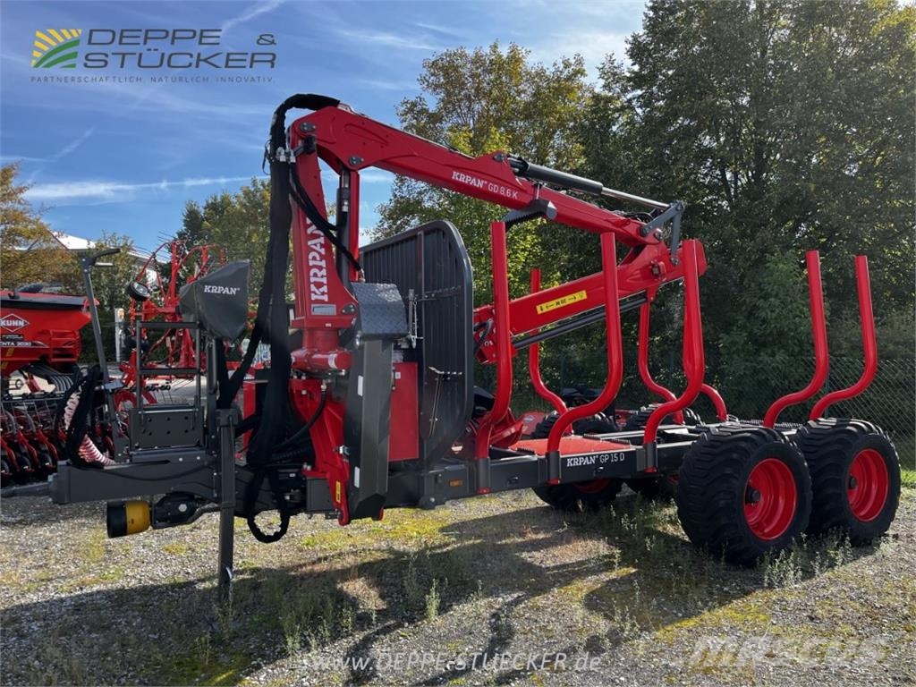 Krpan GP 15 D mit Kran GD 8,6 K Landbouw - overige