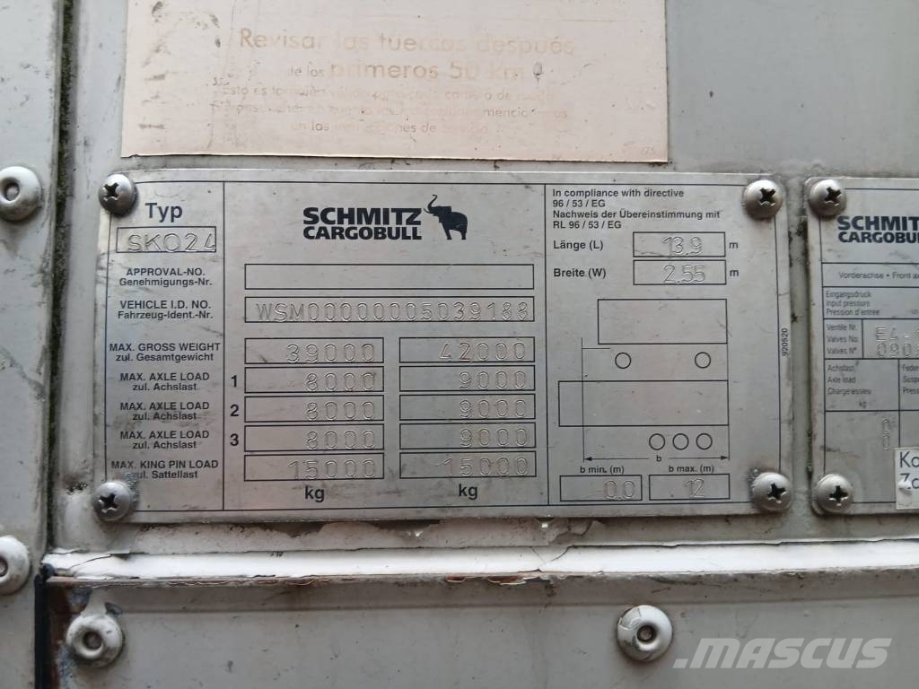 Schmitz boks trailer Semirremolques de carrocería de cajas