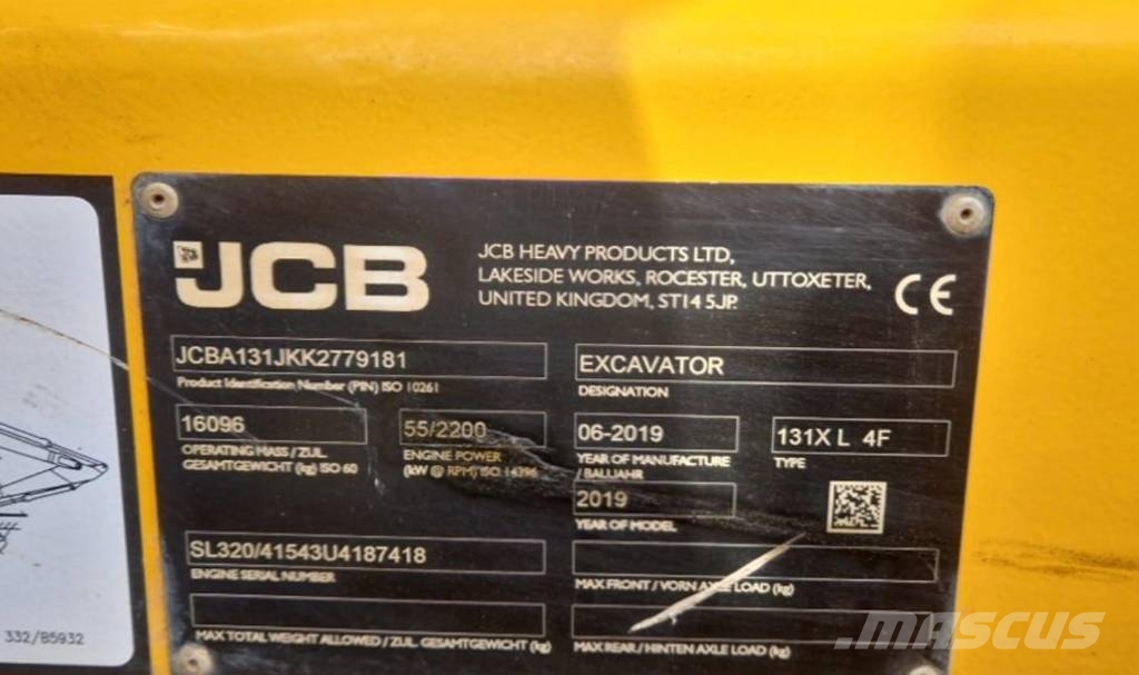 JCB 131 X L Rupsgraafmachines