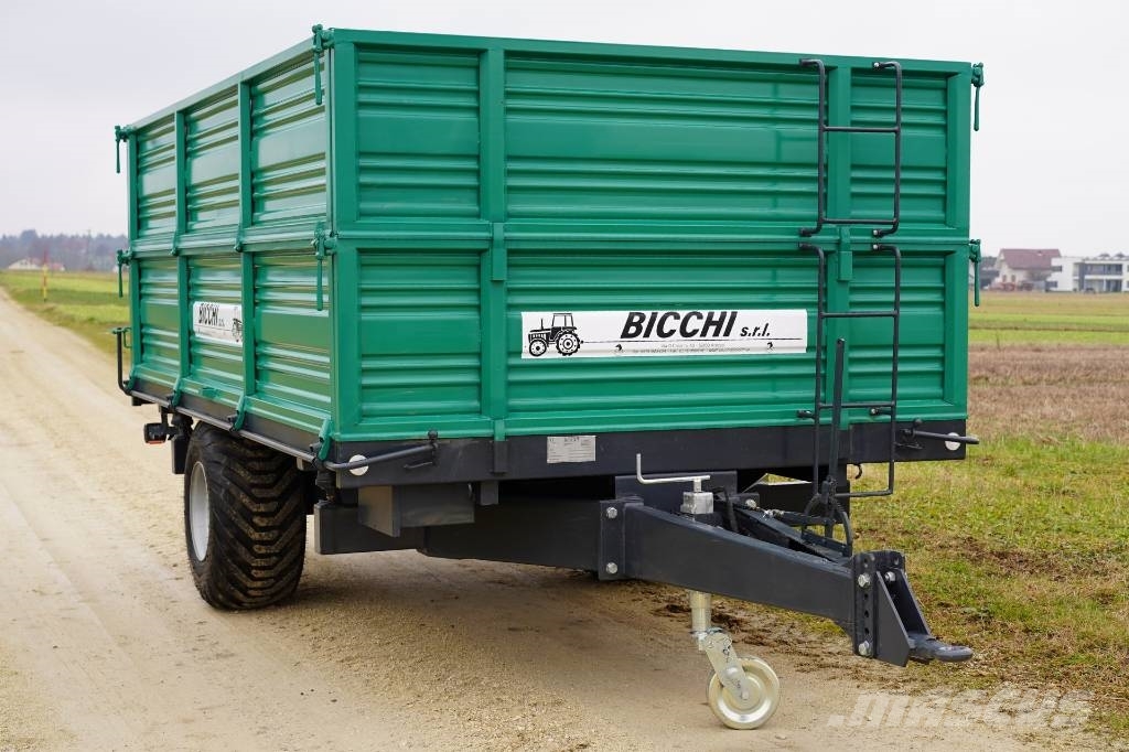 Bicchi PKE 8,5T Kmetijska prikolica enoosna Savivartės priekabos