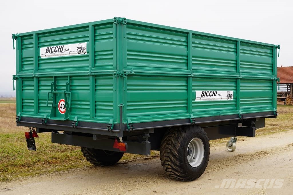 Bicchi PKE 8,5T Kmetijska prikolica enoosna Savivartės priekabos