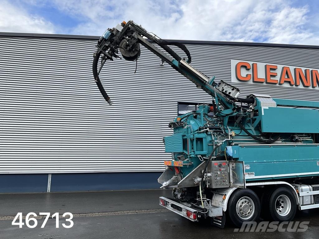 Scania G 480 8x2 Holzmaan 15m³ Combi kolkenzuiger Recycle شاحنات مزدوجة / خلخلة