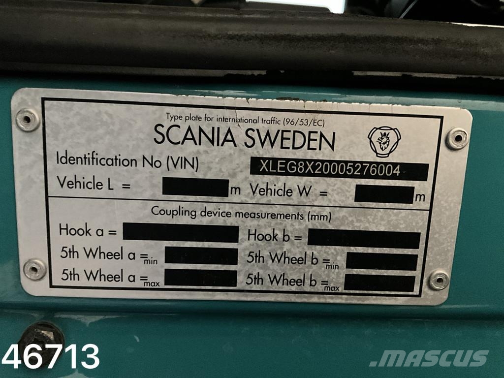 Scania G 480 8x2 Holzmaan 15m³ Combi kolkenzuiger Recycle شاحنات مزدوجة / خلخلة