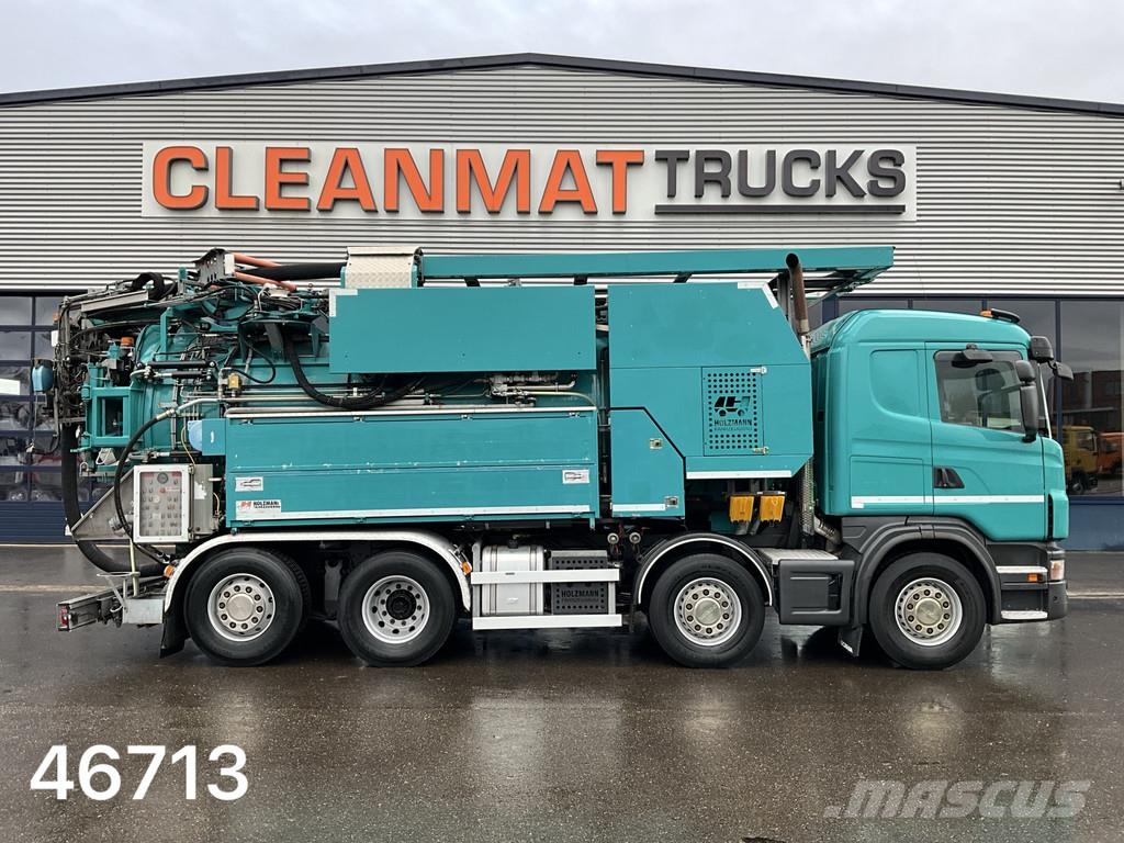 Scania G 480 8x2 Holzmaan 15m³ Combi kolkenzuiger Recycle Saug- und Druckwagen