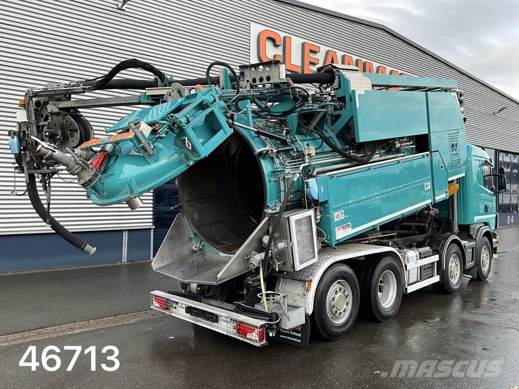 Scania G 480 8x2 Holzmaan 15m³ Combi kolkenzuiger Recycle Saug- und Druckwagen