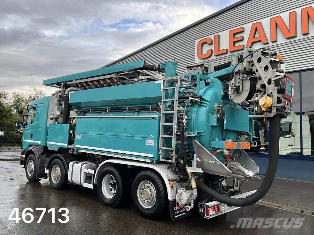 Scania G 480 8x2 Holzmaan 15m³ Combi kolkenzuiger Recycle Saug- und Druckwagen
