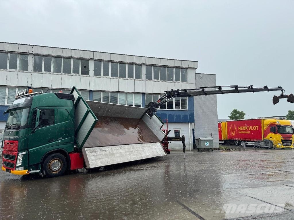 Volvo FH 540 8X4 EURO 6 + HIAB X-HIPRO 302 E-6 REMOTE + Kipper