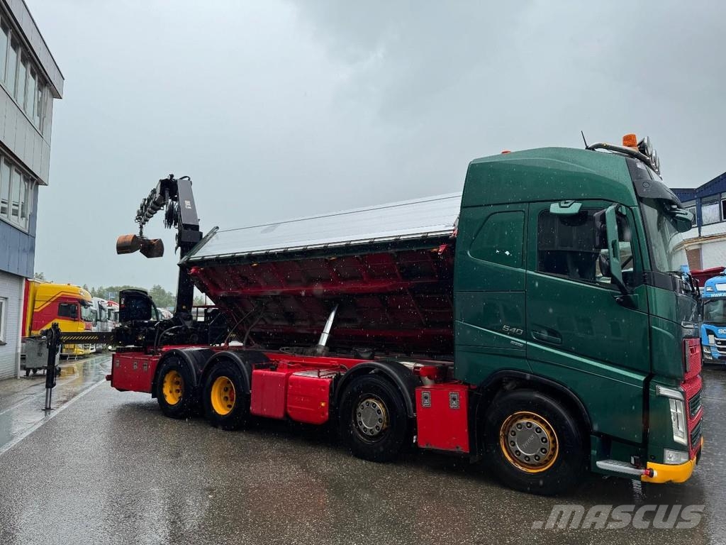 Volvo FH 540 8X4 EURO 6 + HIAB X-HIPRO 302 E-6 REMOTE + Kipper