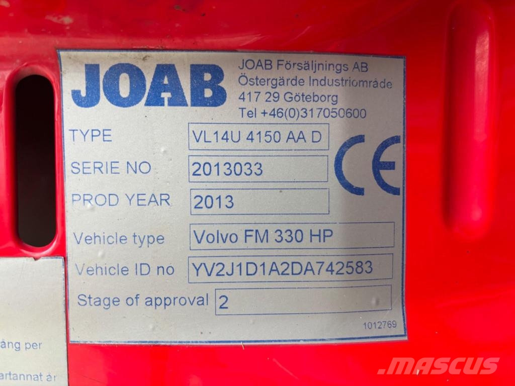 Volvo FM330 4x2 EURO5 + JOAB SKIP LOADER شاحنات لوادر