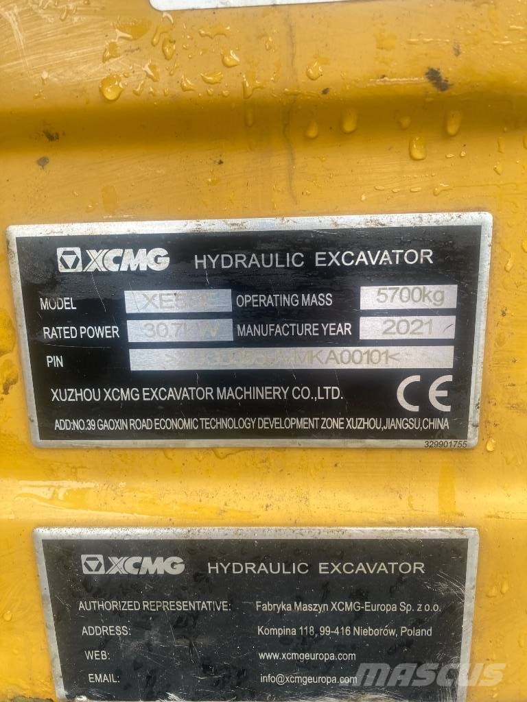 XCMG XE 55 E Miniescavadeiras < 7t (Mini escavadeiras)