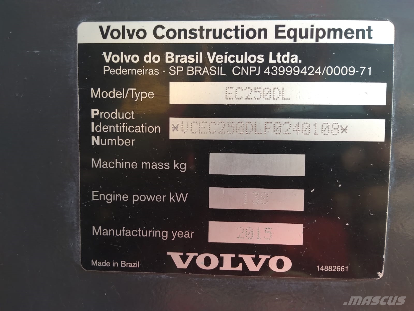 Volvo EC250DL حفارات زحافة