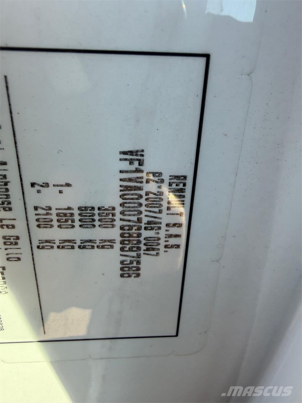 Renault PARAGAN frigo, manual, EURO 6 vin 586 Рефрижератори