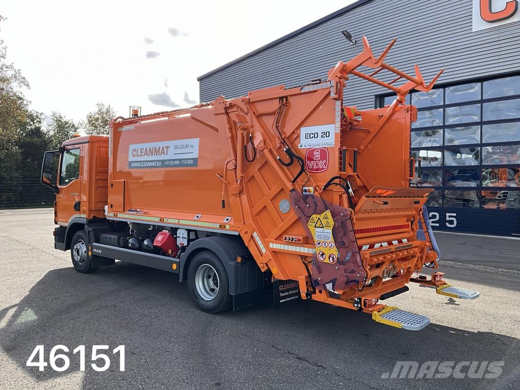 MAN TGL 12.250 Euro 6 VDK 9m³ met AE weegsysteem Renovationslastbiler